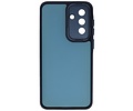 Hoesje Geschikt voor de Samsung Galaxy A36 - A56 - Mat-Transparent met Camera Beschermer Case - Navy