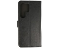 Zakelijke Book Case Telefoonhoesje - Portemonnee Hoesje - Geschikt voor de Samsung Galaxy S25 Ultra - Zwart
