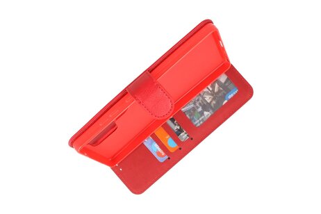 Zakelijke Book Case Telefoonhoesje - Portemonnee Hoesje - Geschikt voor de Samsung Galaxy S25 Ultra - Rood