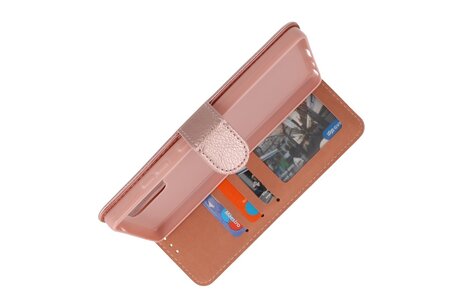 Zakelijke Book Case Telefoonhoesje - Portemonnee Hoesje - Geschikt voor de Samsung Galaxy S25 Ultra - Rose Goud