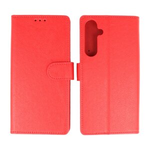 BAOHU Zakelijke Book Case Telefoonhoesje - Portemonnee Hoesje - Geschikt voor de Samsung Galaxy S24 - S25 - Rood