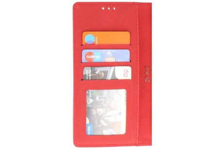 BAOHU Zakelijke Book Case Telefoonhoesje - Portemonnee Hoesje - Geschikt voor de Samsung Galaxy S24 - S25 - Rood