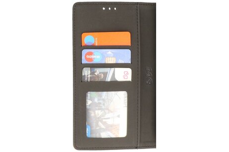 BAOHU Zakelijke Book Case Telefoonhoesje - Portemonnee Hoesje - Geschikt voor de Samsung Galaxy S24 Plus - S25 Plus - Zwart