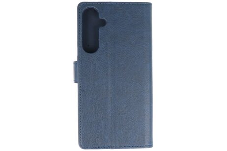BAOHU Zakelijke Book Case Telefoonhoesje - Portemonnee Hoesje - Geschikt voor de Samsung Galaxy S24 Plus - S25 Plus - Navy
