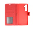 BAOHU Zakelijke Book Case Telefoonhoesje - Portemonnee Hoesje - Geschikt voor de Samsung Galaxy S24 Plus - S25 Plus - Rood