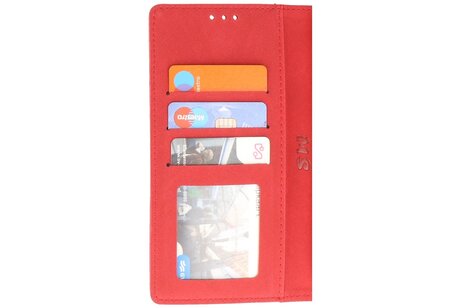 BAOHU Zakelijke Book Case Telefoonhoesje - Portemonnee Hoesje - Geschikt voor de Samsung Galaxy S24 Plus - S25 Plus - Rood