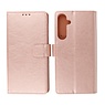 BAOHU Samsung Galaxy S24 Plus - S25 Plus Hoesje Book Case Telefoonhoesje Rose Goud