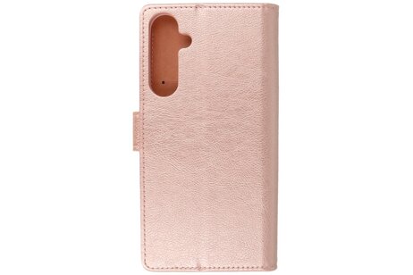 BAOHU Zakelijke Book Case Telefoonhoesje - Portemonnee Hoesje - Geschikt voor de Samsung Galaxy S24 Plus - S25 Plus - Rose Goud