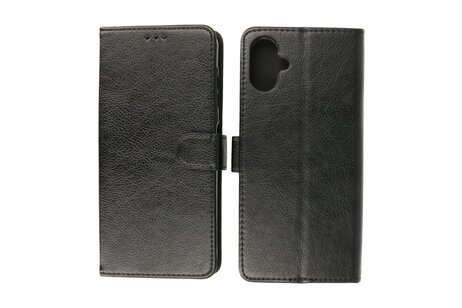 BAOHU Zakelijke Book Case Telefoonhoesje - Portemonnee Hoesje - Geschikt voor de Samsung Galaxy A06 - Zwart