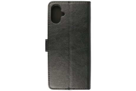 BAOHU Zakelijke Book Case Telefoonhoesje - Portemonnee Hoesje - Geschikt voor de Samsung Galaxy A06 - Zwart