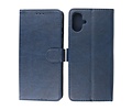 BAOHU Zakelijke Book Case Telefoonhoesje - Portemonnee Hoesje - Geschikt voor de Samsung Galaxy A06 - Navy