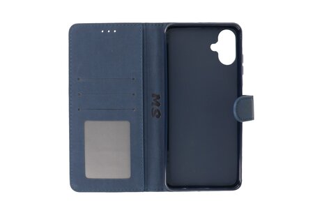 BAOHU Zakelijke Book Case Telefoonhoesje - Portemonnee Hoesje - Geschikt voor de Samsung Galaxy A06 - Navy