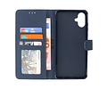 BAOHU Zakelijke Book Case Telefoonhoesje - Portemonnee Hoesje - Geschikt voor de Samsung Galaxy A06 - Navy