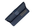 BAOHU Zakelijke Book Case Telefoonhoesje - Portemonnee Hoesje - Geschikt voor de Samsung Galaxy A06 - Navy