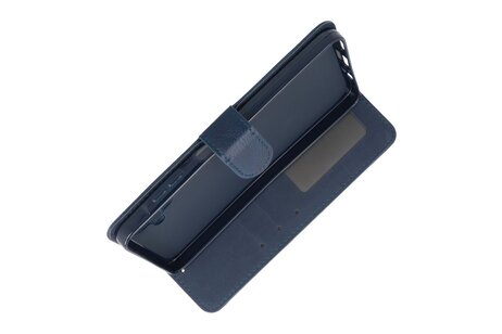 BAOHU Zakelijke Book Case Telefoonhoesje - Portemonnee Hoesje - Geschikt voor de Samsung Galaxy A06 - Navy