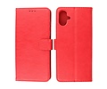 BAOHU Zakelijke Book Case Telefoonhoesje - Portemonnee Hoesje - Geschikt voor de Samsung Galaxy A06 - Rood