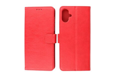 BAOHU Zakelijke Book Case Telefoonhoesje - Portemonnee Hoesje - Geschikt voor de Samsung Galaxy A06 - Rood