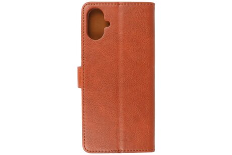 BAOHU Zakelijke Book Case Telefoonhoesje - Portemonnee Hoesje - Geschikt voor de Samsung Galaxy A06 - Bruin