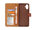 BAOHU Zakelijke Book Case Telefoonhoesje - Portemonnee Hoesje - Geschikt voor de Samsung Galaxy A06 - Bruin