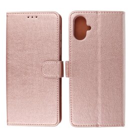 BAOHU Samsung Galaxy A06 Hoesje Book Case Telefoonhoesje Rose Goud