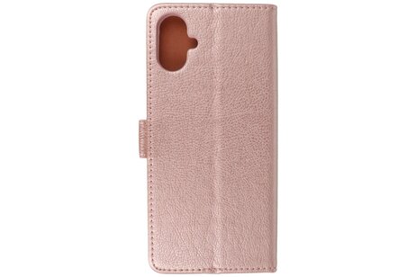 BAOHU Zakelijke Book Case Telefoonhoesje - Portemonnee Hoesje - Geschikt voor de Samsung Galaxy A06 - Rose Goud