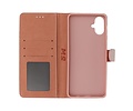 BAOHU Zakelijke Book Case Telefoonhoesje - Portemonnee Hoesje - Geschikt voor de Samsung Galaxy A06 - Rose Goud