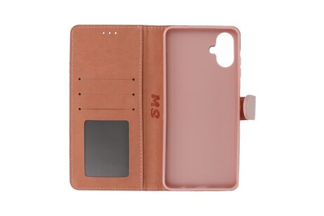BAOHU Zakelijke Book Case Telefoonhoesje - Portemonnee Hoesje - Geschikt voor de Samsung Galaxy A06 - Rose Goud