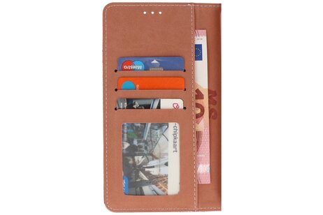 BAOHU Zakelijke Book Case Telefoonhoesje - Portemonnee Hoesje - Geschikt voor de Samsung Galaxy A06 - Rose Goud