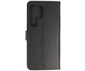 BAOHU Zakelijke Book Case Telefoonhoesje - Portemonnee Hoesje - Geschikt voor de Samsung Galaxy S24 Ultra - Zwart