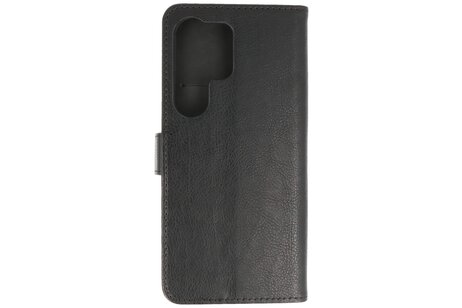 BAOHU Zakelijke Book Case Telefoonhoesje - Portemonnee Hoesje - Geschikt voor de Samsung Galaxy S24 Ultra - Zwart