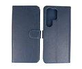 BAOHU Zakelijke Book Case Telefoonhoesje - Portemonnee Hoesje - Geschikt voor de Samsung Galaxy S24 Ultra - Navy