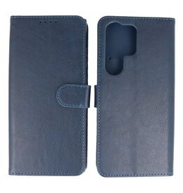 BAOHU Samsung Galaxy S24 Ultra Hoesje Book Case Telefoonhoesje Navy