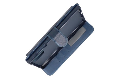 BAOHU Zakelijke Book Case Telefoonhoesje - Portemonnee Hoesje - Geschikt voor de Samsung Galaxy S24 Ultra - Navy