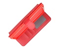 BAOHU Zakelijke Book Case Telefoonhoesje - Portemonnee Hoesje - Geschikt voor de Samsung Galaxy S24 Ultra - Rood