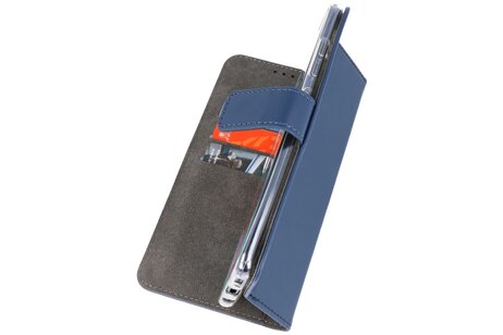 BAOHU Booktype Telefoonhoesjes - Bookcase Hoesje - Wallet Case -  Geschikt voor Samsung Galaxy Note 10 - Navy