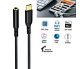 USB-C naar 3.5 mm audio-adapterkabel - DCH-2930 - Zwart