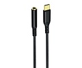 USB-C naar 3.5 mm audio-adapterkabel - DCH-2930 - Zwart