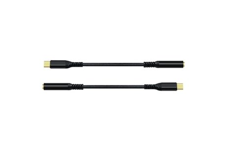USB-C naar 3.5 mm audio-adapterkabel - DCH-2930 - Zwart