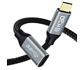 USB 3.1 C mannelijk naar C vrouwelijk 1M - DT-2922-1M - Zwart
