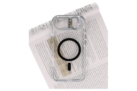 J2 Ingebouw Magsafe met Staande Functie - Geelbestendig Transparant Materiaal Hoesje voor de iPhone 17 Air