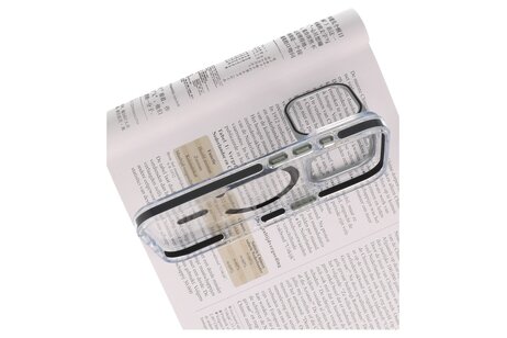 J2 Ingebouw Magsafe met Staande Functie - Geelbestendig Transparant Materiaal Hoesje voor de iPhone 17 Pro