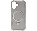 Leger Serie - Magsafe met Staande Functie Hoesje voor de iPhone 17 Grijs