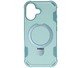 Leger Serie - Magsafe met Staande Functie Hoesje voor de iPhone 17 Turquoise