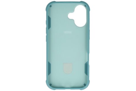 Leger Serie - Magsafe met Staande Functie Hoesje voor de iPhone 17 Turquoise