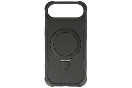 Leger Serie - Magsafe met Staande Functie Hoesje voor de iPhone 17 Air Zwart