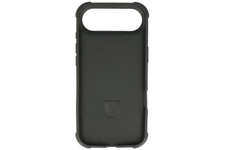 Leger Serie - Magsafe met Staande Functie Hoesje voor de iPhone 17 Air Zwart