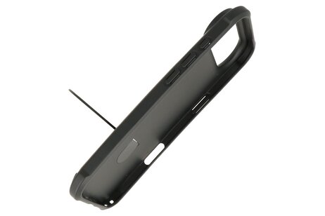 Leger Serie - Magsafe met Staande Functie Hoesje voor de iPhone 17 Air Zwart