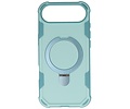 Leger Serie - Magsafe met Staande Functie Hoesje voor de iPhone 17 Air Turquoise