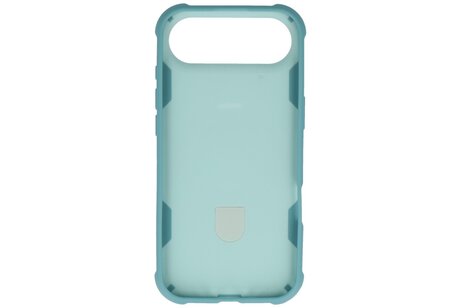 Leger Serie - Magsafe met Staande Functie Hoesje voor de iPhone 17 Air Turquoise