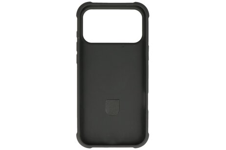 Leger Serie - Magsafe met Staande Functie Hoesje voor de iPhone 17 Pro Zwart
